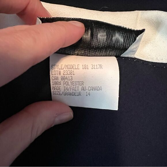 NWT! Nancy G vintage navy 2 piece dress and coat set - Picture 13 of 16